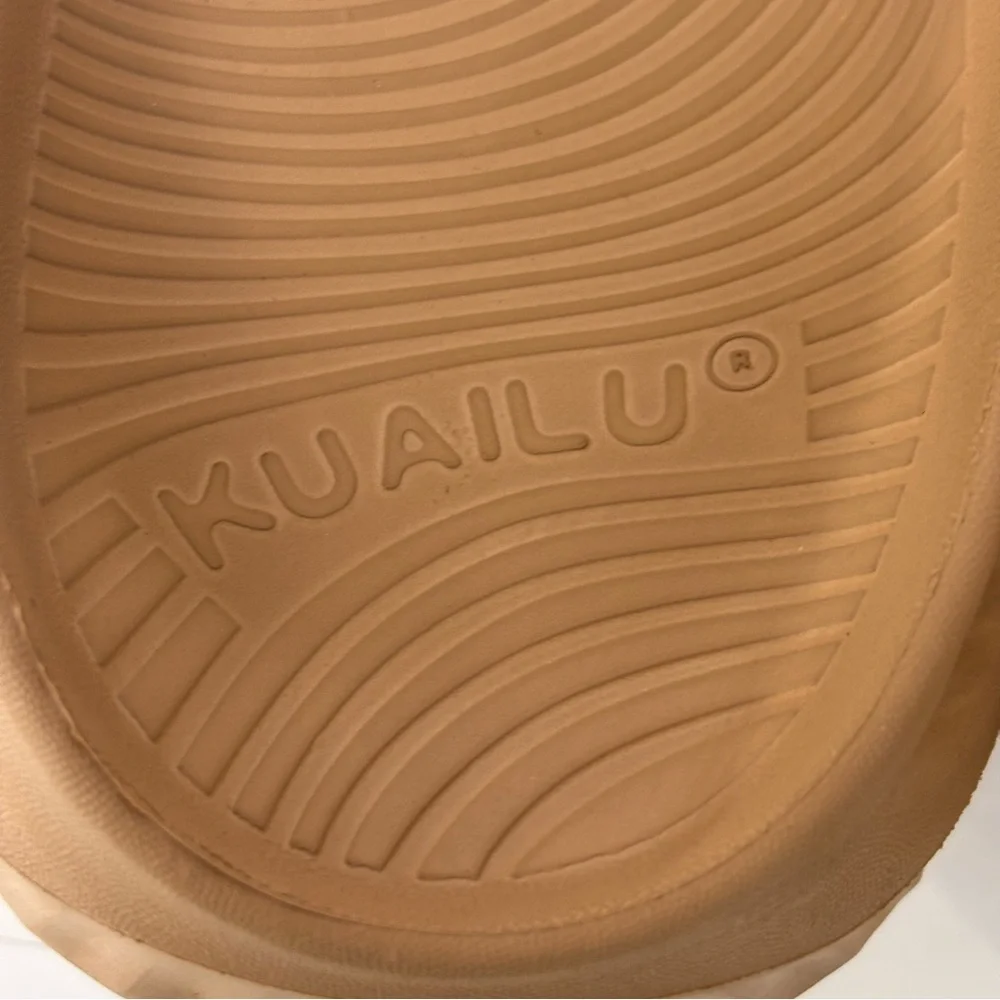 KuaiLu Recovery Slide Sandals Comfort Orthopedic Support Plantar Fasciitis Tan 8 - Picture 14 of 14